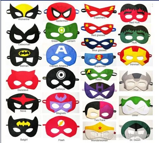 font b superhero b font font b mask b font Cosplay Superman Batman Hulk Thor