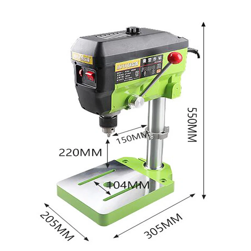 US $138.60 Bench Drill 680W Table Drilling Machine 220V Variable Speed DIY Woodworking Electric Milling Machine with Drilling Chuck Kit