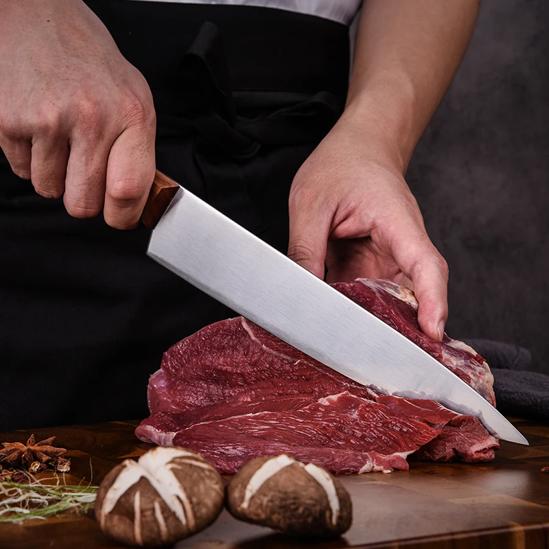 Slicing Knife Meat Cutting Tool Kitchen Knives 9 inch Stainless Steel