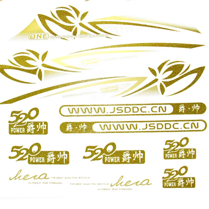 Waterproof Mountain Bike Bicycle Stickers PVC Protection of Bicycle Frame 38.5cm*40.5cm Bike Stickers Decals Bicycle Accessories