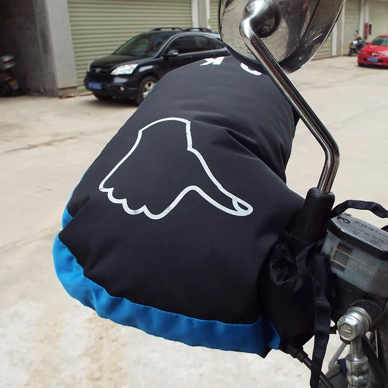 Buy 1 Pair Waterproof Motorcycle Scooter Hand Bar Winter Gloves Motorbike Quad