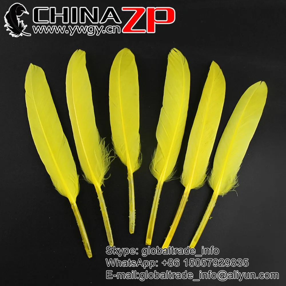 Yellow Duck Feathers Duck Cochettes Loose Feathers (10)