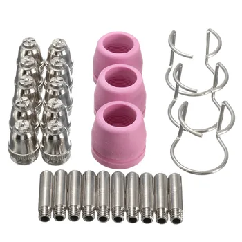 

26Pcs Plasma Cutter Consumables Kit SG-55 AG-60 WSD-60P Cutting Torch Tip Nozzle JDH99