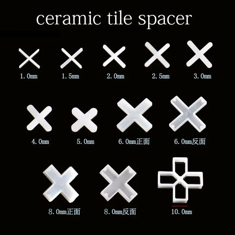 10 мм ширина разделителя плитка разделитель пластиковая Крестовая плитка керамическая плитка интервал зазор Регулировка украшения дома оборудование