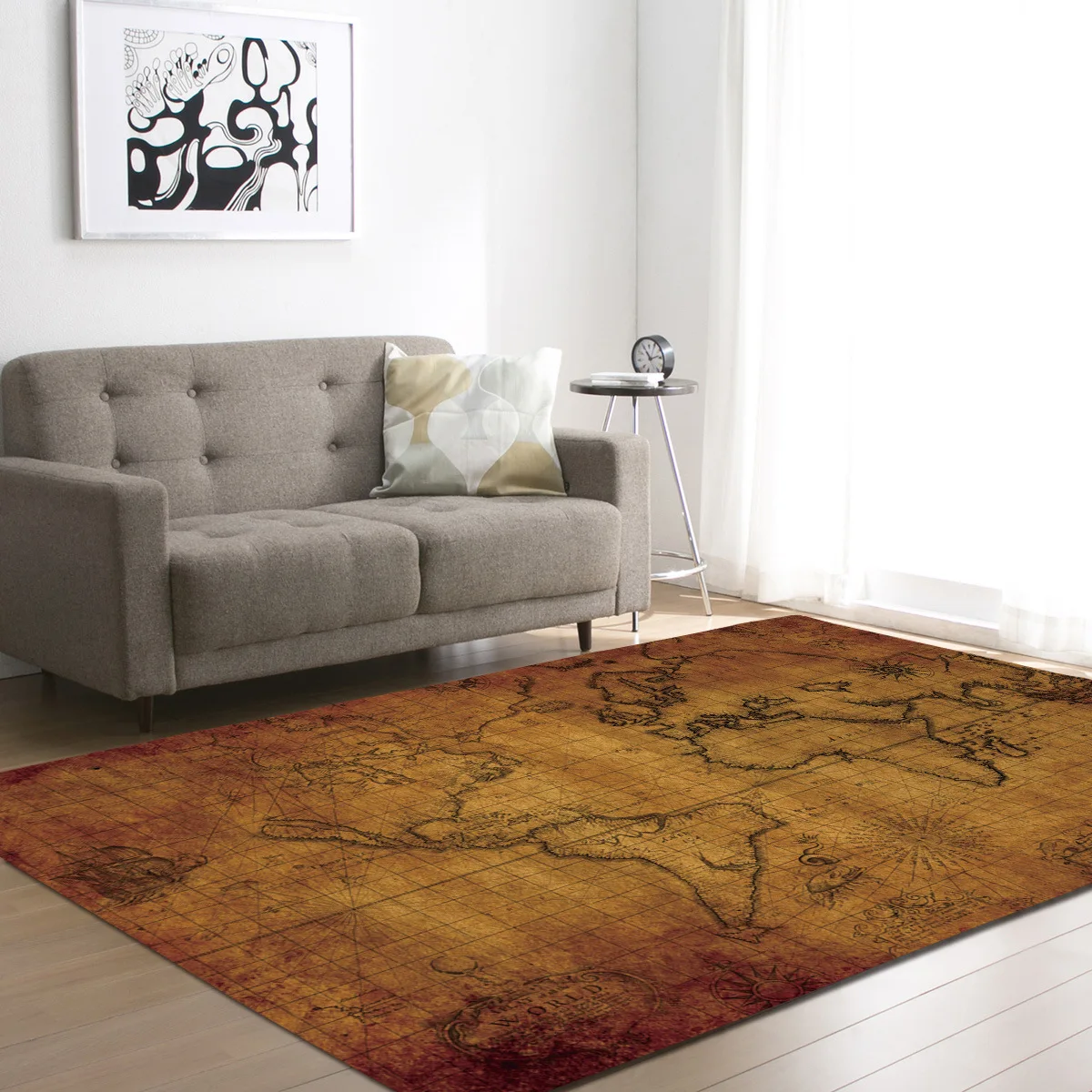 World Map Pattern Carpets For Living Room Kids Bedroom Carpet Large Size Home Decor Mat Office Chair Floor Mats World Map Pattern Carpets For Living Room Kids Bedroom Carpet Large Size Home Decor Mat Office Chair Floor Mats