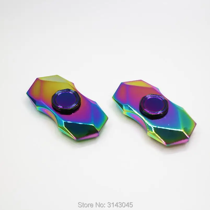 50 шт./лот Спиннеры красочные diamond пальца гироскопа стороны Spinner Для СДВГ анти-стресс счетчик ВДГ игрушка xctl1103