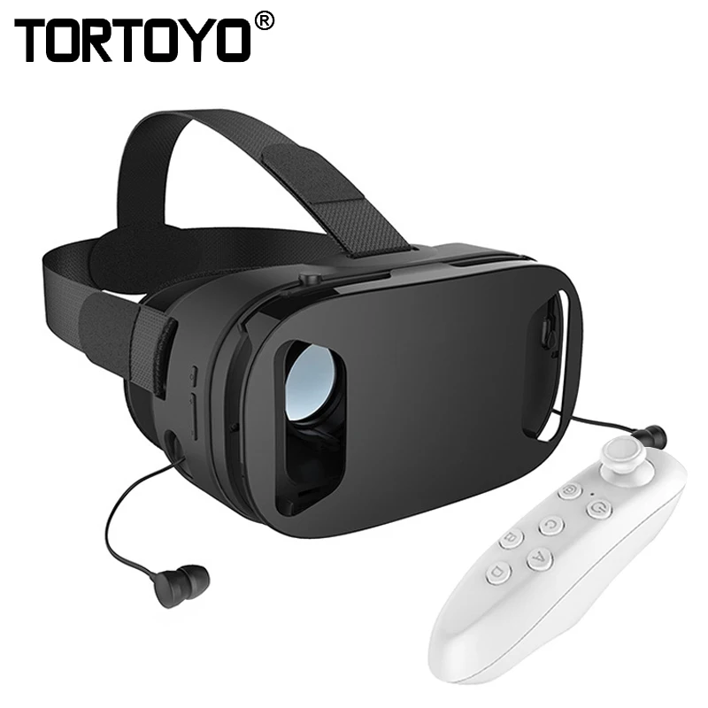 Портативный виртуальной реальности VR шлем коробка очки 3D фильм игра с в ухо