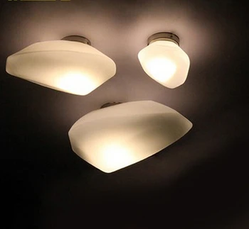 

European Living Room Ceiling Lights Glass Surface Mounted Lamp Decor Corridor Balcony Aisle Fixtures E14 Bulb 110-240V Novelty