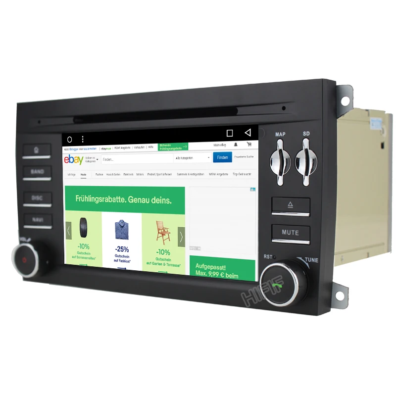 Discount IPS Android 8.0 Two Din 7 Inch Car DVD Player Stereo System For Porsche/Cayenne With Octa Cores 4+32GB Wifi GPS Navigation Radio 4