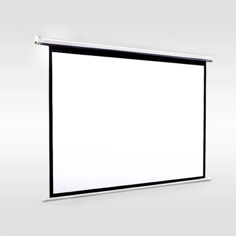  72 inches 16:9 Electric Projection Screen Matt White pantalla proyeccion for LED LCD HD Movie Motor - 32405446398