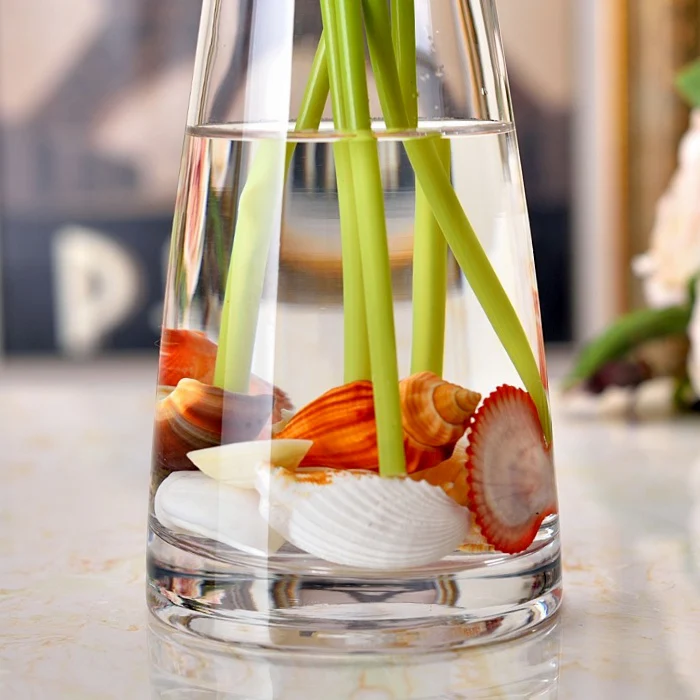 Modern Style Glass Tabletop Plant Bonsai Flower Wedding Decorative Vase Home Decoration Accessories