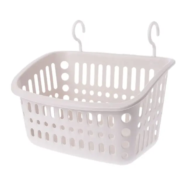 1PC Plastic Hanging Shower Basket With Hook For Bathroom Bedroom