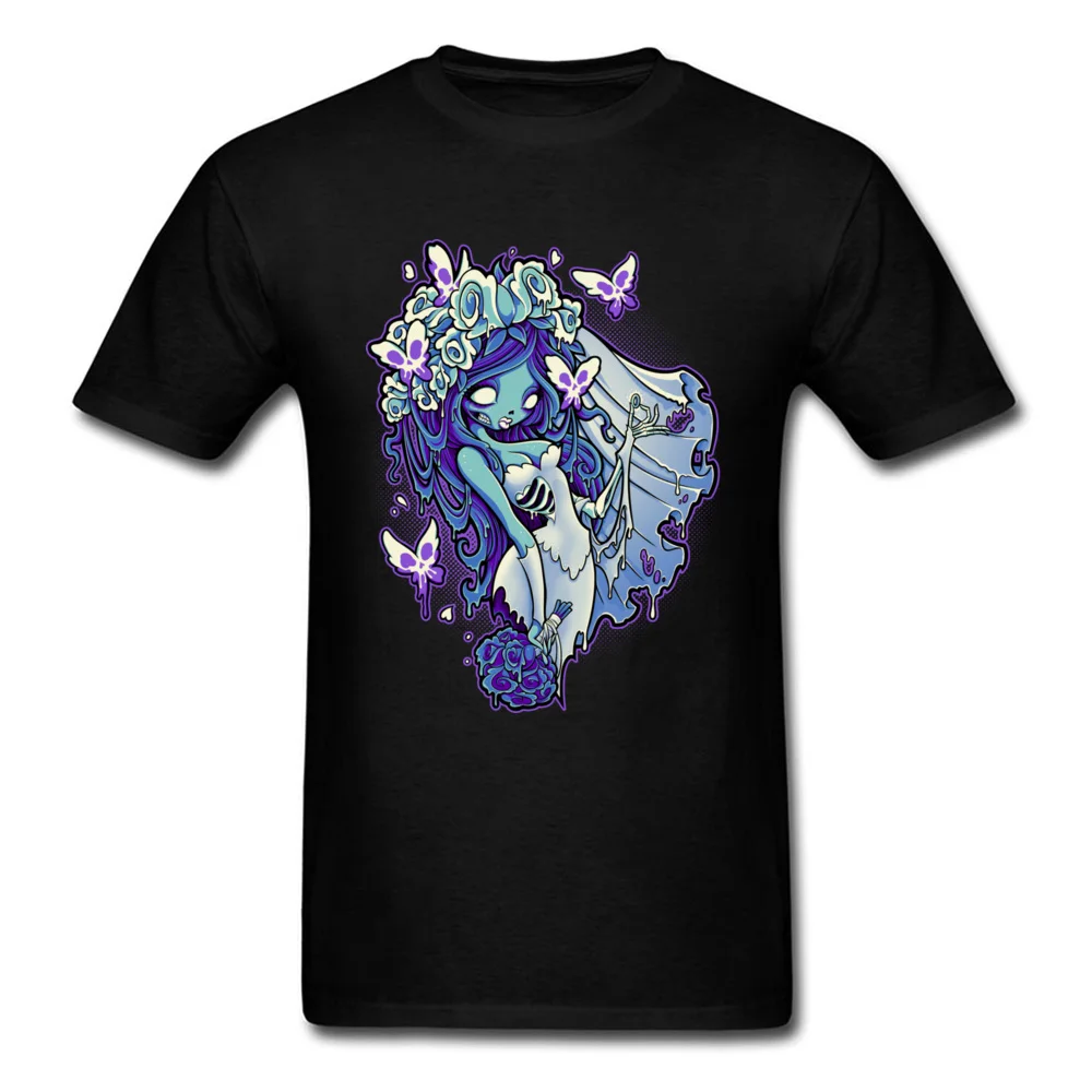 

Zombie Bride T-shirt Men Tees 2018 Popular Tshirt Decaying Dreams Skull Print T Shirt Unique Male Clothes Cotton High Quality
