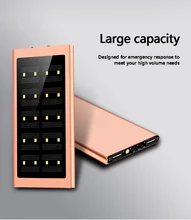 

New 20000mAh Power Bank Portable Ultra-thin Polymer Powerbank battery power-bank With LED camping light