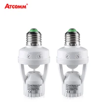 E27 Converter Pir-Motion-Sensor Bulb-Switch E27-Lamp-Base 100-240v-Socket LED with Ampoule