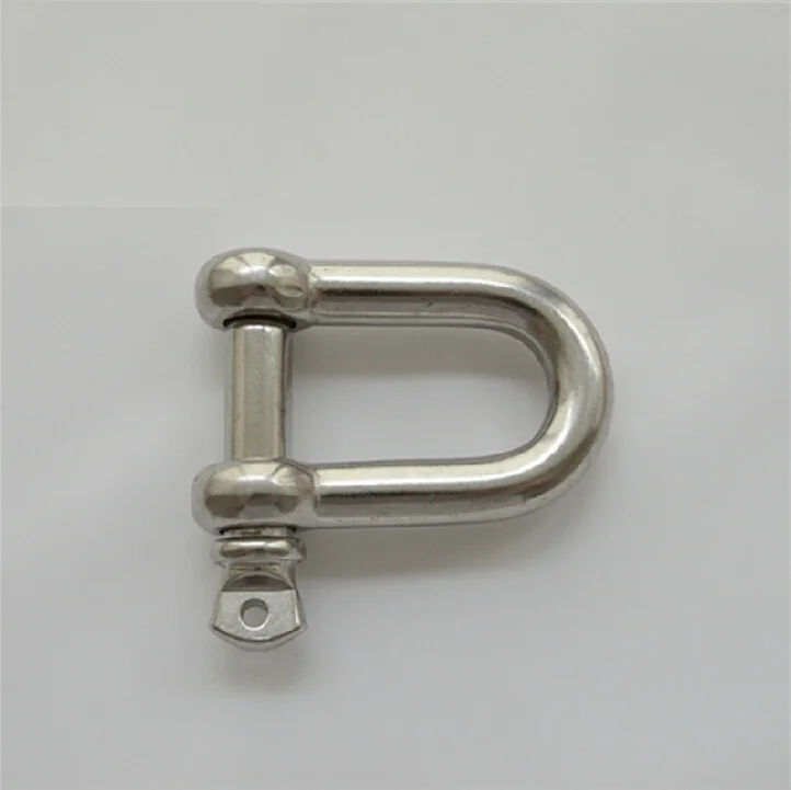 

M8 8mm D-shaped authentic 304 Stainless Steel Anchor Bow Shackle For Paracord Bracelet Free Shipping
