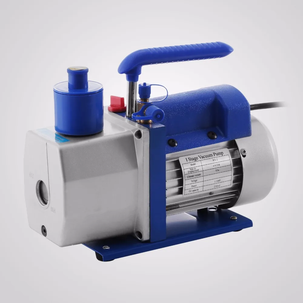 R410A R134A R22 4.8 CFM Vacuum Pump HVAC A/C Refrigerant W/4 Valve Manifold Gauge R410A R134A R22 4.8 CFM Vacuum Pump HVAC A/C Refrigerant W/4 Valve Manifold Gauge