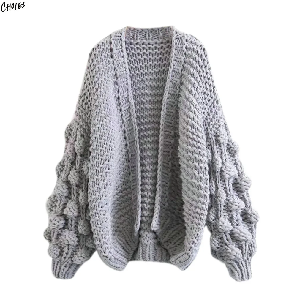 bobble arm cardigan