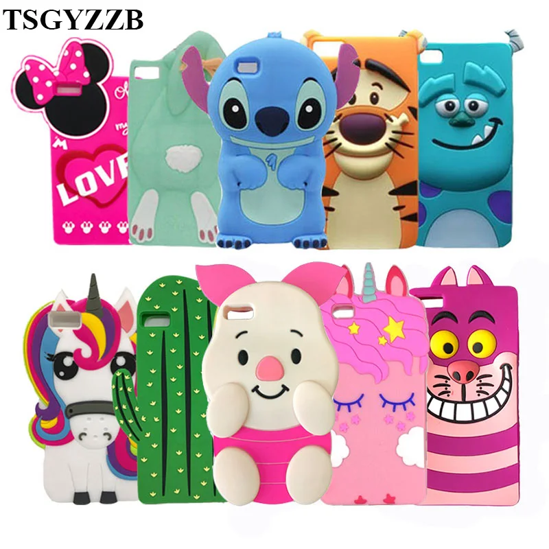 Para Fundas Huawei P8 Lite P8lite funda Linda 3D dibujos ...