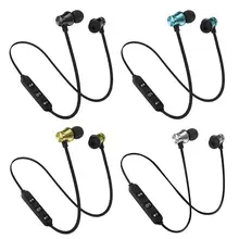 XT11 Bluetooth 4.2 Stereo Kulaklık Kulaklıklar Kablosuz Manyetik Kulak İçi Kulaklıklar Boyun Asılı Spor iphone için kulaklık xiaomi(China)