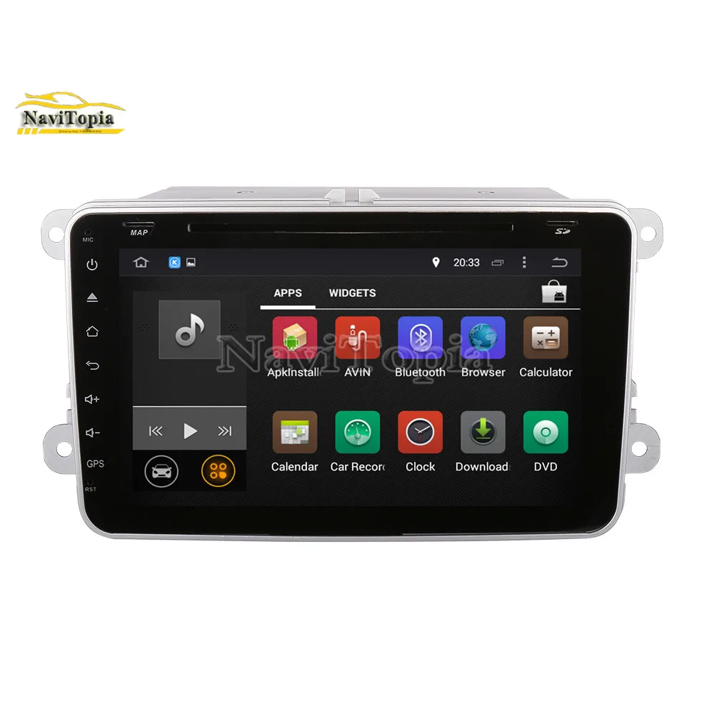 Excellent NAVITOPIA 4G RAM 64G ROM PX6 Android 9.0 Car DVD GPS Navigation for VW Passat B7/Passat Variant/Passat CC/Touran/Golf V VI 1