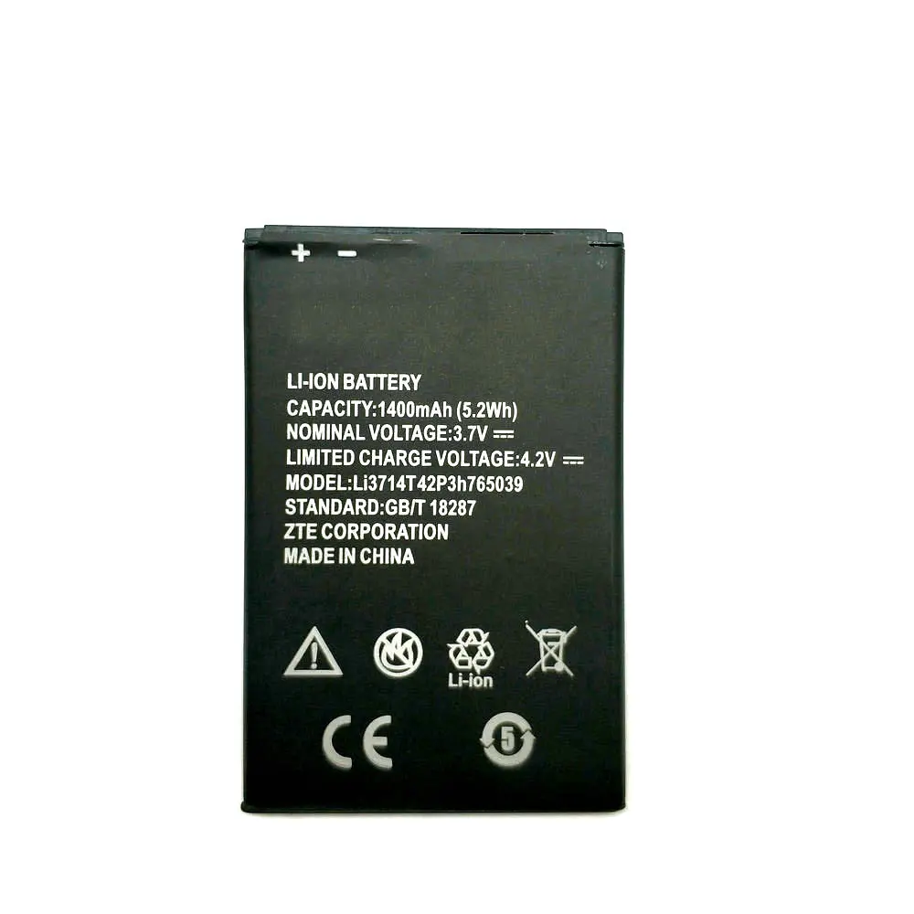 2018 New Li3714T42P3h765039 1400mAh Battery Replacement for ZTE Blade