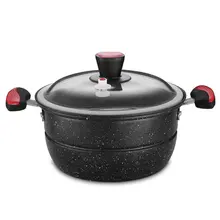 Чугунная плита Maifan, вакуумный горшок с пароваркой, мгновенный рисовый горшок, соус, сковорода, антипригарный суп, лапша, кастрюля, кухонный инструмент для приготовления пищи