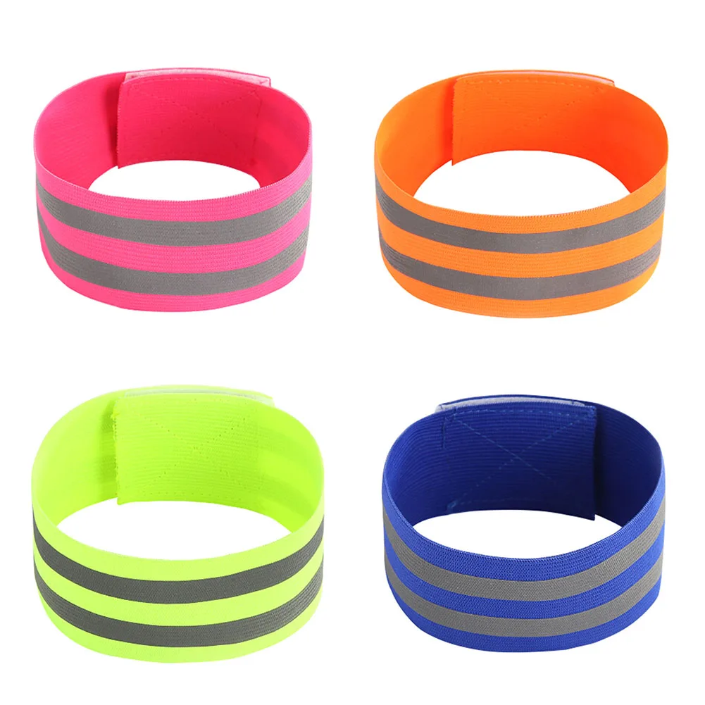 

High Visibility Double Reflective Wristband Bracelet Band Running Night Cycling Jogging Safety Reflector Armband