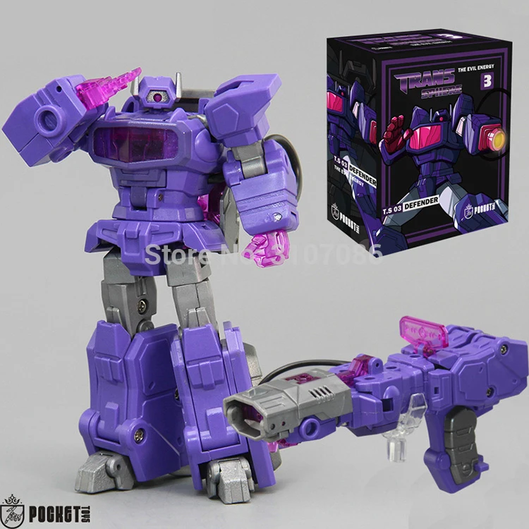 

PT Transformation Shockwave PT-03 PT03 G1 Mini Pocket War KO DX9 Action Figure Robot Toys