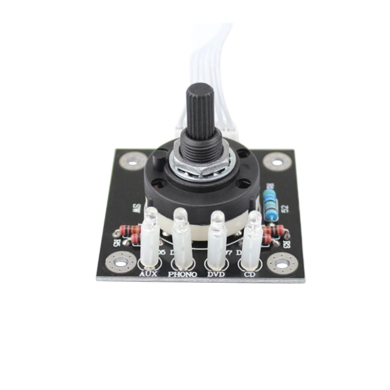 AIYIMA RCA Audio Switch Input Selection Board Lotus Seat Stereo Relay 4-way Audio Input Signal Selector Switching Amplifier DIY