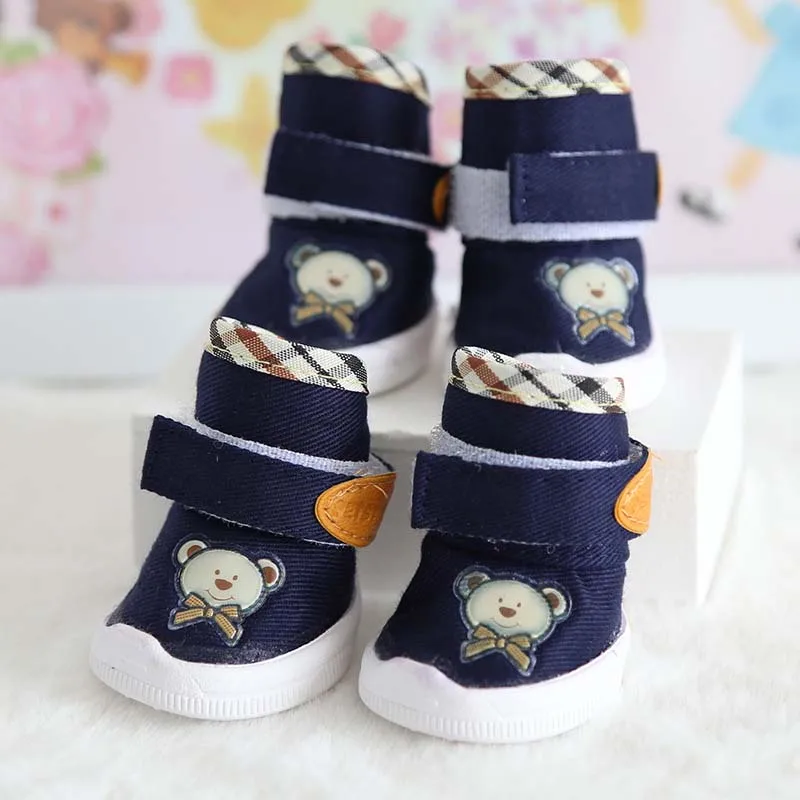 

Lovely Cartoon Bear Designed Summer Shoes For Dogs Adjustable Comfortable Dog Boots Outdoor Non-slip Dog Shoes Zapatos Perro 10A
