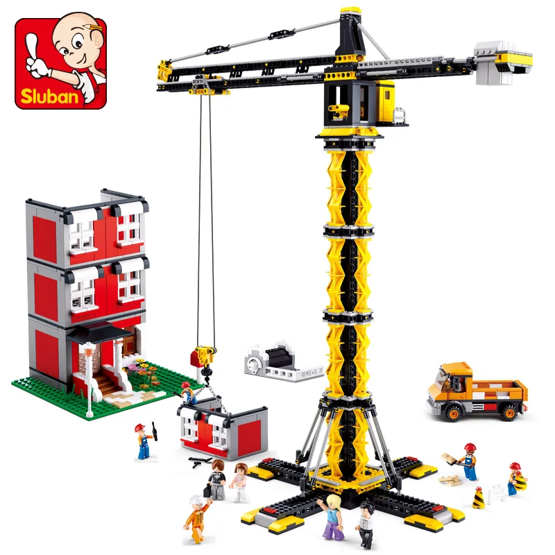 Model building kit compatible with lego city engineering Tower cranes 1461 pcs 3D blocks Educational model building toys hobbies Model building kit compatible with lego city engineering Tower cranes 1461 pcs 3D blocks Educational model building toys hobbies