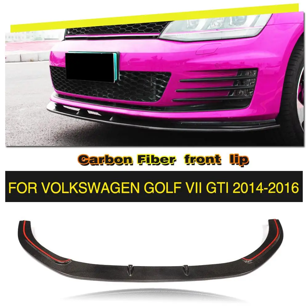 Car Styling Carbon Fiber Front Bumper Lip Spoiler Guard Protector for