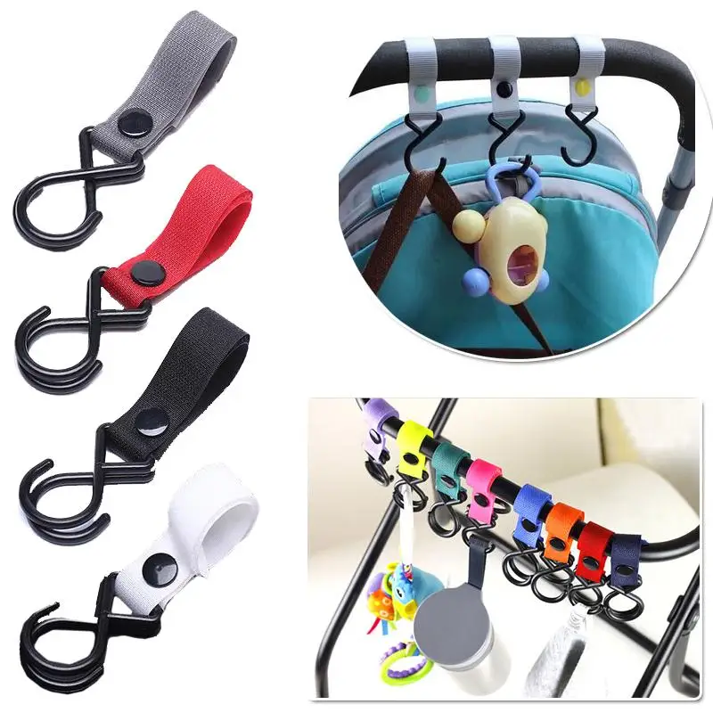 

Portable Baby Kid Pram Hooks Holder Clips Stroller Buggy Hanger Plastic