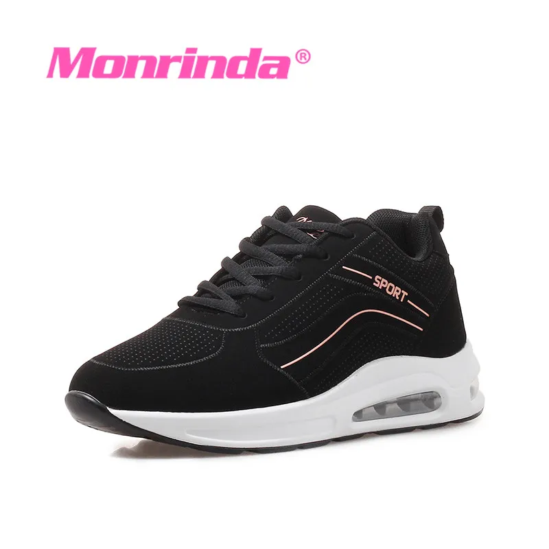 

High Quality Sport Shoes for Women Walking Shoes Height Increasing 5.5CM Sneakers Woman Cushioning Outdoors Trainers Size 7.5