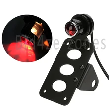 Универсальные мотоциклы Кронштейн номерного знака двойной светильник встроенные задние фонари Боковое крепление Вертикальное Крепление для Harley Sportster