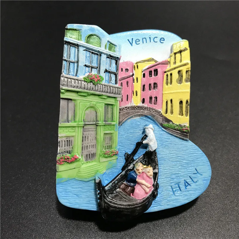 Башня пизанского Миланского собора магнит на холодильник пейзаж наклейки на холодильник подарки 3D украшения для дома Прямая - Цвет: Venice