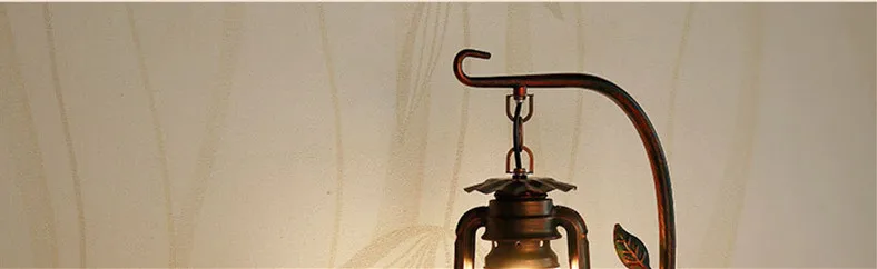 Домашняя керосиновая лампа в деревенском стиле, ретро настольная лампа В индустриальном стиле, для спальни, для чтения, для гостиной, для спальни, винтажная масляная лампа