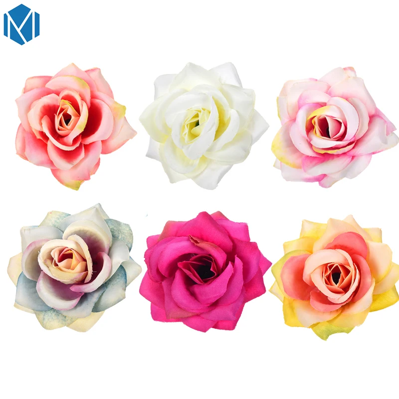 

M MISM Bohemia Headwear Hairpins For Girls Fabric Flowers Gradient Rose Hair Accessories Daisy Princess Hair Clip Barrettes