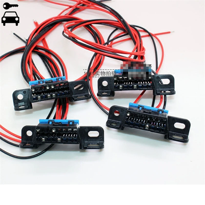 

Universal OBD 16pin obd2 Connector OBD2 16Pin Female Angle Connector OBD 2 Wire Sockets obd ii Adapter Diagnostic Tool ODB