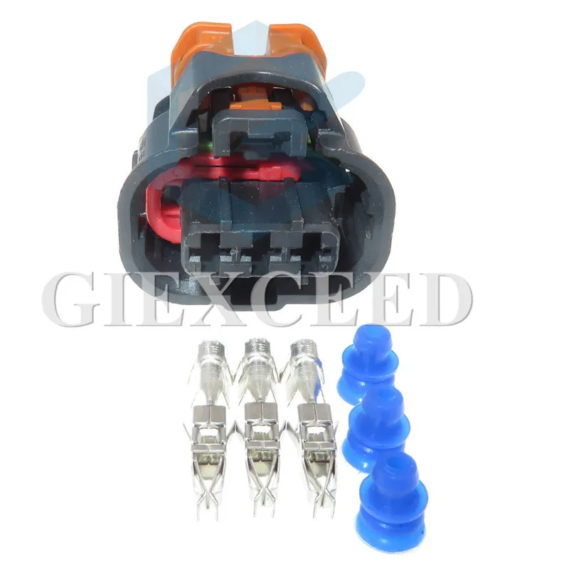 

2 Sets 3 Pin Car Waterproof Harness Connector Female Sealed Auto Socket
