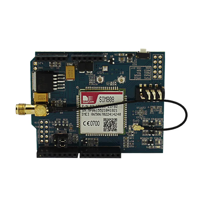 SIM808 Elecrow Quad Band GPS GSM GPRS Модуль для Arduino 2 в 1 году Щит SIM808 Развитию Телефонного Разговора Динамик Модуль DIY