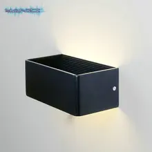 Surface Mount Wall Sconce AC85 265V 6W Warm White LED Wall Lamp Bedroom Bedside Lamp Lights