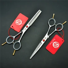 2 шт. 1012Z 5,5 ''16 см серебристо-фиолетовый дракон Парикмахерские ножницы 440C ножницы для резки филировочные профессиональные человеческие ножницы для волос