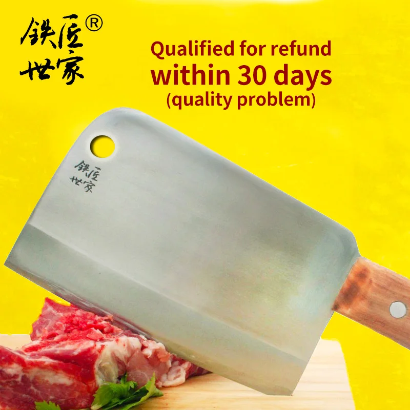 Chinese handmade kitchen chopping bone knife stainless steel chef