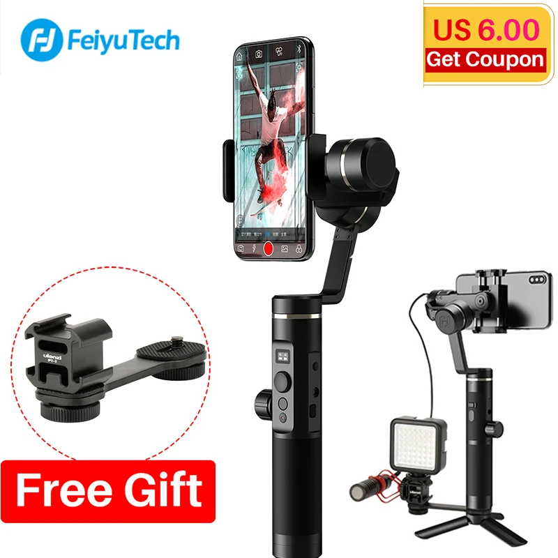

Feiyu SPG2 3-Axis Handheld Gimbal Stabilizer Splash-proof Follow Focus for iPhone XS X 7 Gopro 7 6 5 Vlog, Feiyutech SPG 2