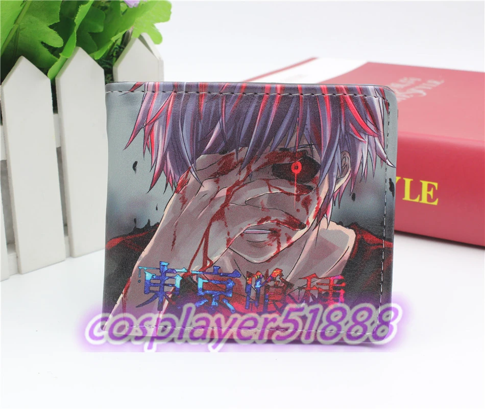 Japan font b anime b font Tokyo Ghoul wallets mask font b cosplay b font Bifold