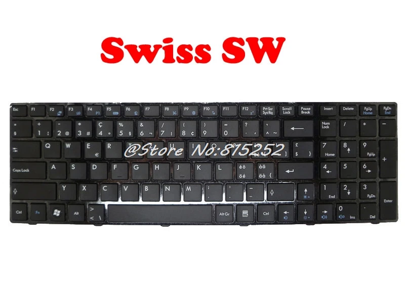 Клавиатура для ноутбука MSI A6100 A6203 A6205 A6300 A6235 CI3703W7P A6500 A7200 CR630 CR650 CX605 CX620 CX620MX CX623 CX640