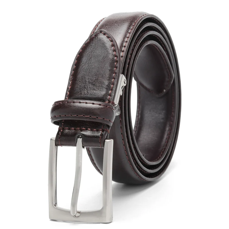 Genuine Leather Belt Men/’s Belt Casual /& Dress Belt with Classic Single Prong Buckle