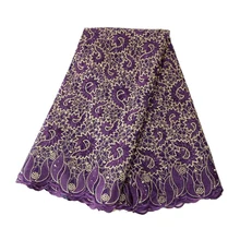 Me-dusa/высококачественное модное кружевное платье с блестками и цветочным узором, африканский кружевной французский Фатин, кружевное свадебное платье, ткань, 5 ярдов/шт